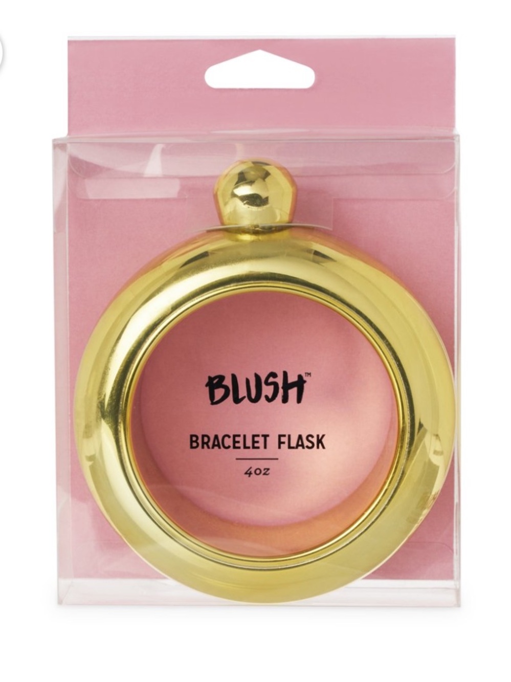 Blush Gold Bangle Bracelet Flask